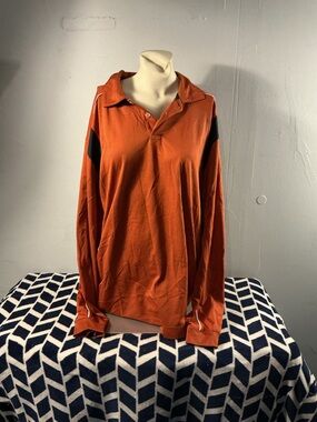 Callaway Rust Long-Sleeve Lightweight Jacket with Black Panels